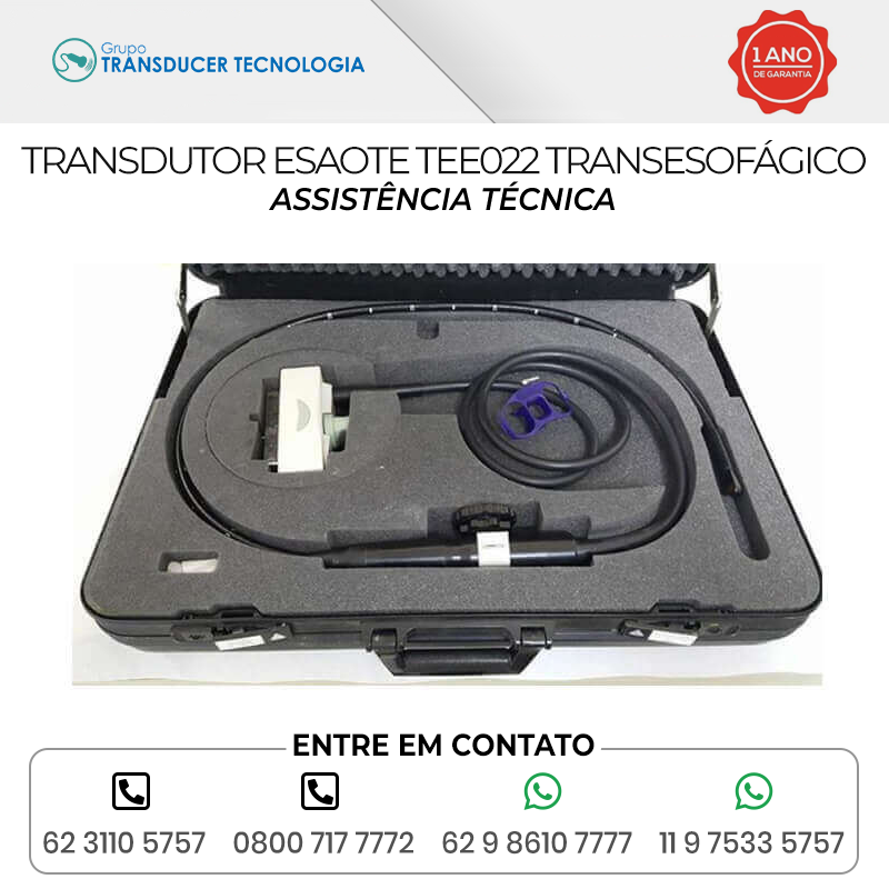 ASSISTENCIA TECNICA TRANSDUTOR ESAOTE TEE 022 TRANSESOFAGICO