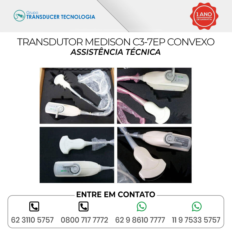 ASSISTENCIA TECNICA TRANSDUTOR MEDISON C3 7EP CONVEXO