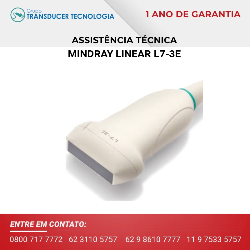 ASSISTENCIA TECNICA TRANSDUTOR MINDRAY LINEAR L7 3E