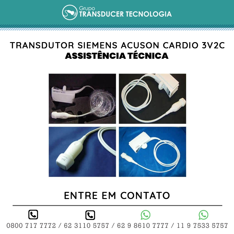 ASSISTENCIA TECNICA TRANSDUTOR SIEMENS ACUSON CARDIO 3V2C