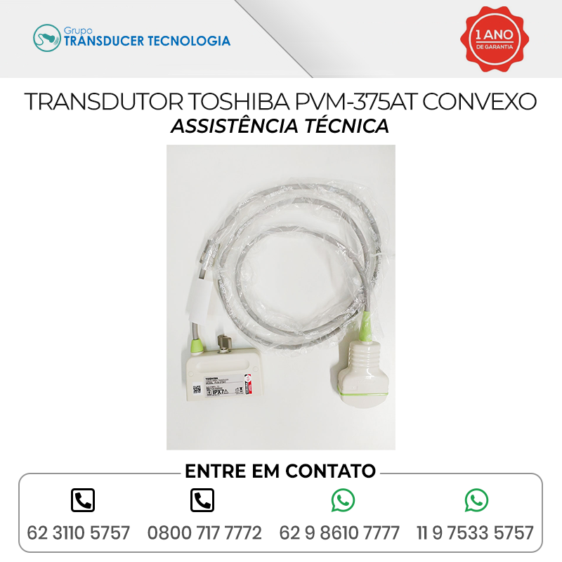 ASSISTENCIA TECNICA TRANSDUTOR TOSHIBA PVM 375AT CONVEXO