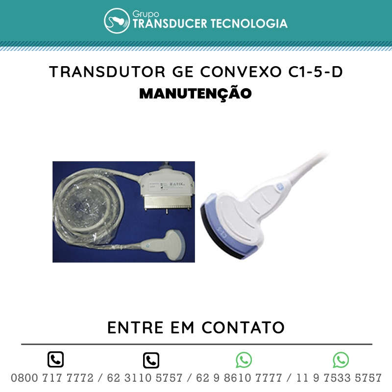 MANUTENCAO TRANSDUTOR GE CONVEXO C1 5 D