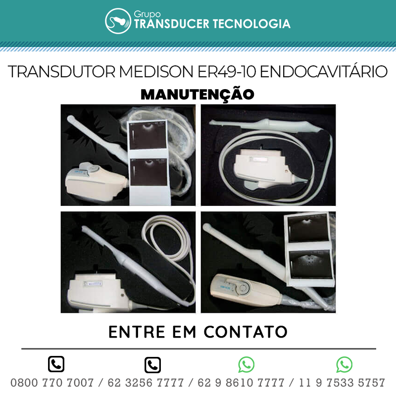 MANUTENCAO TRANSDUTOR MEDISON ER 49 10ED ENDOCAVITARIO