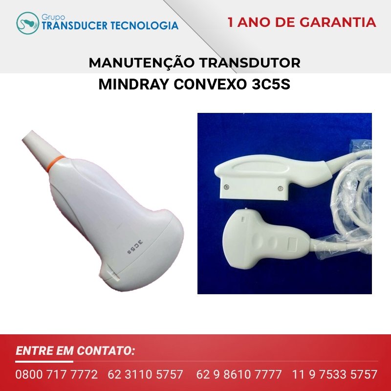MANUTENCAO TRANSDUTOR MINDRAY CONVEXO 3C5S