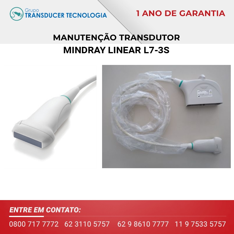 MANUTENCAO TRANSDUTOR MINDRAY LINEAR L7 3S