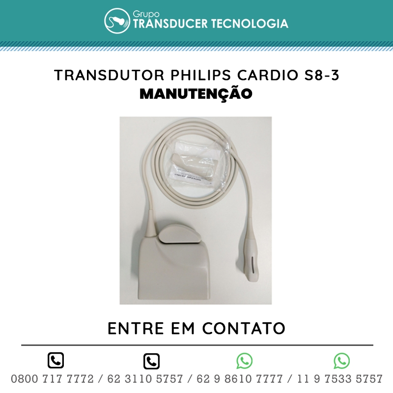MANUTENCAO TRANSDUTOR PHILIPS CARDIO S8 3