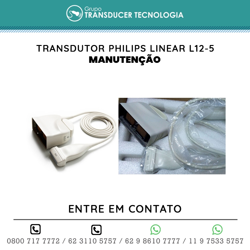 MANUTENCAO TRANSDUTOR PHILIPS LINEAR L12 5
