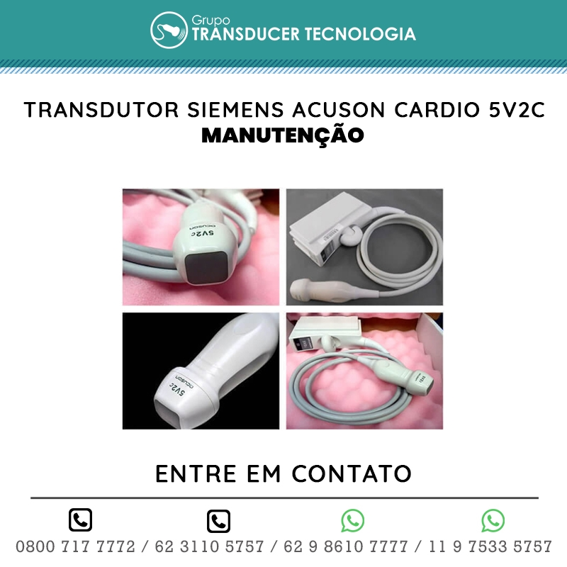 MANUTENCAO TRANSDUTOR SIEMENS ACUSON CARDIO 5V2C