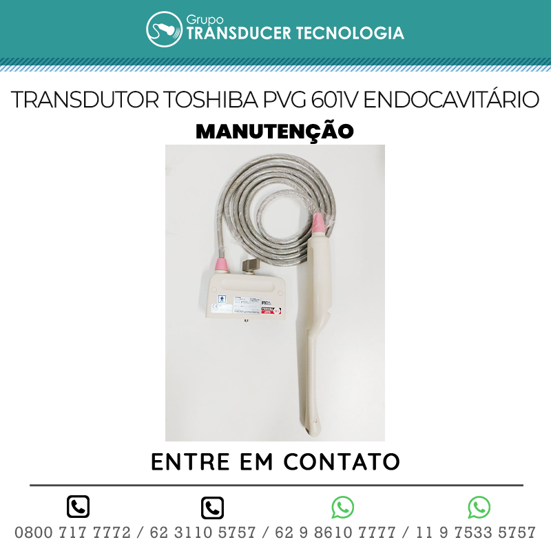 MANUTENCAO TRANSDUTOR TOSHIBA PVG 601V ENDOCAVITARIO