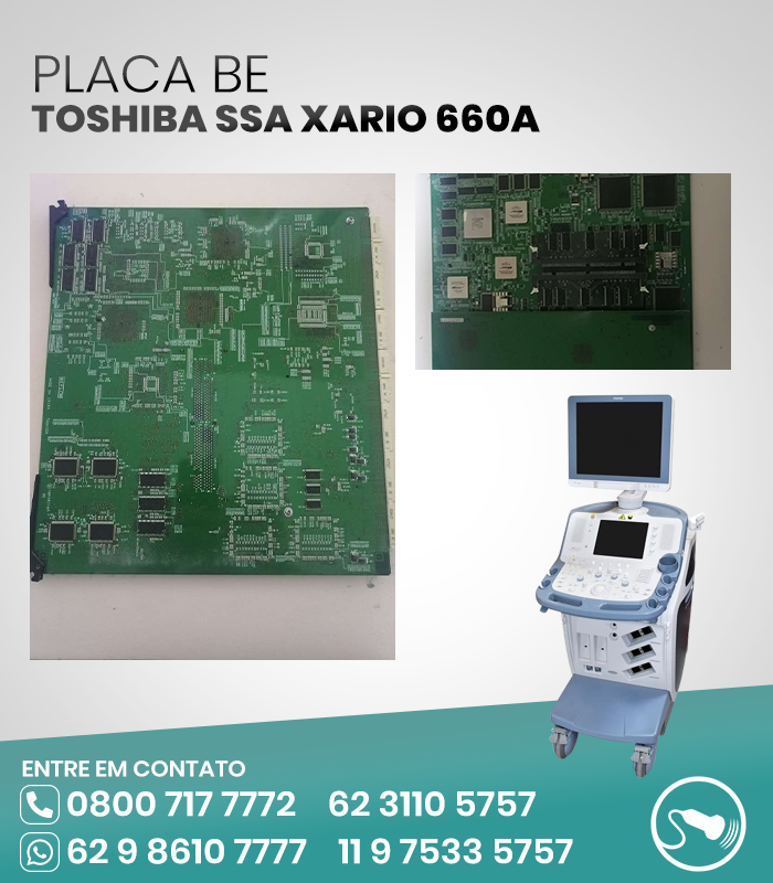 PLACA BE ULTRASSOM TOSHIBA SSA XARIO 660A