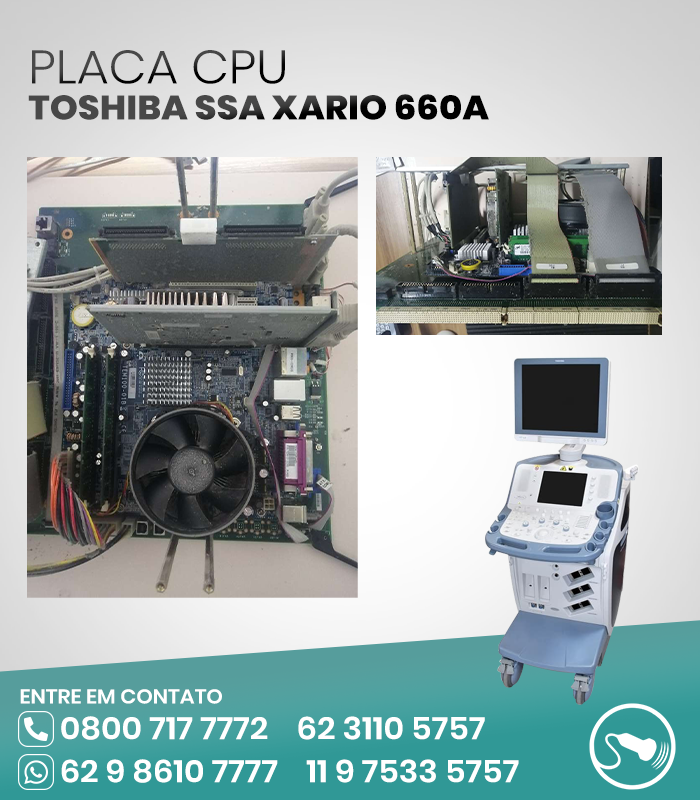 PLACA CPU ULTRASSOM TOSHIBA SSA XARIO 660A