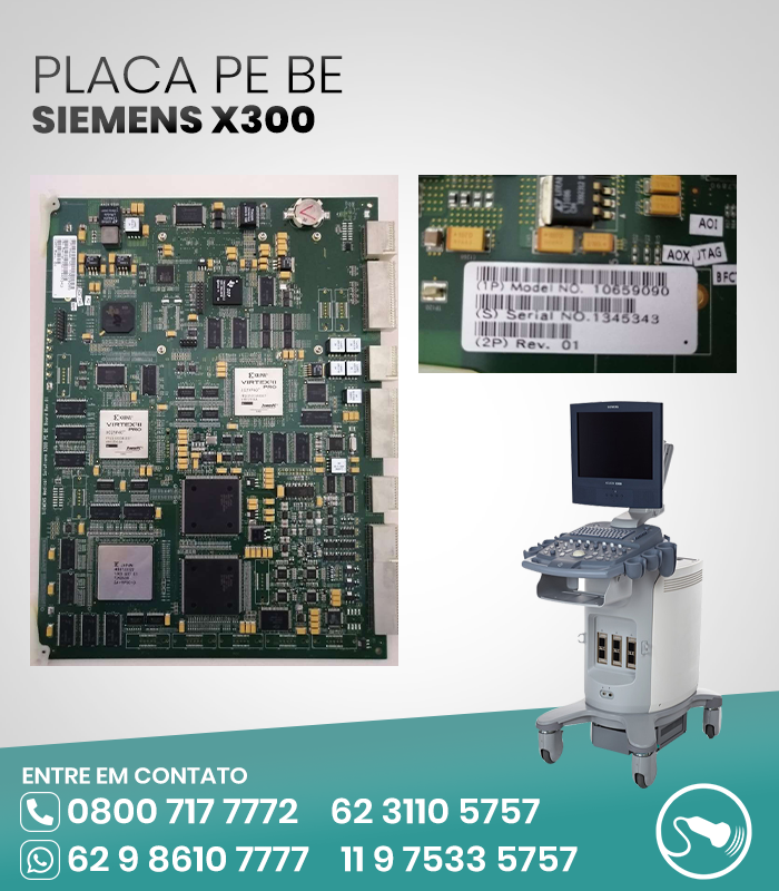 PLACA PE BE ULTRASSOM SIEMENS X300