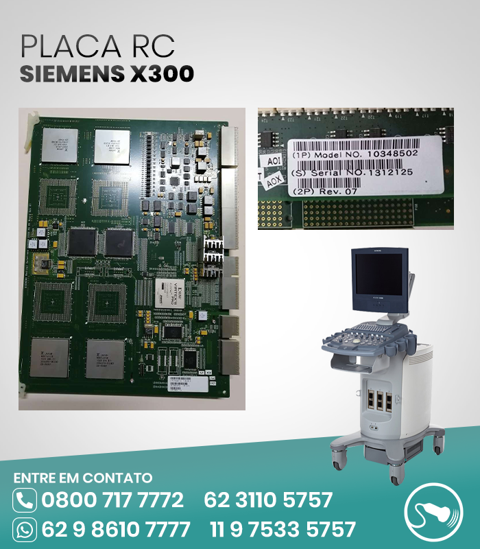 PLACA RC ULTRASSOM SIEMENS X300