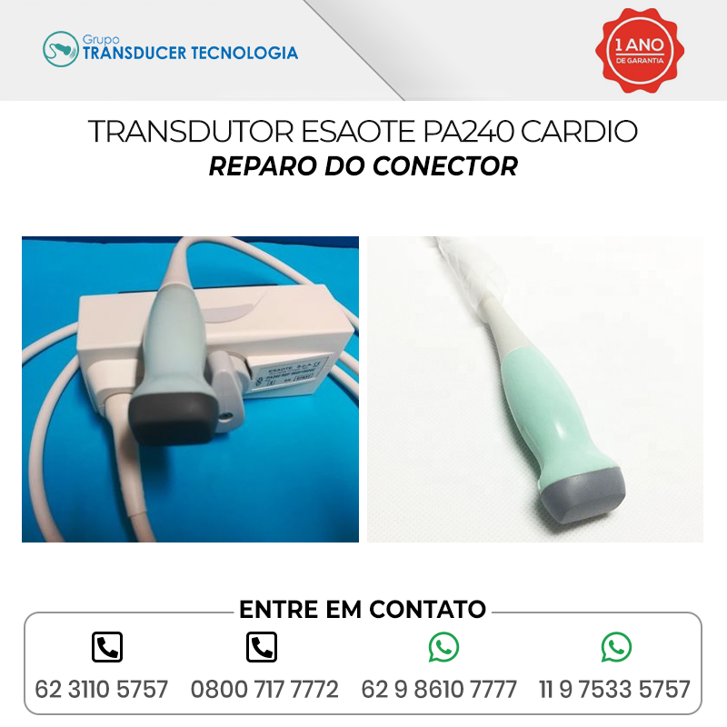 REPARO DO CONECTOR TRANSDUTOR ESAOTE PA240 CARDIO