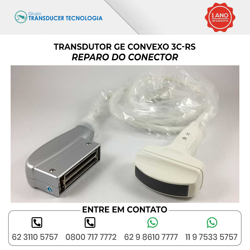 REPARO DO CONECTOR TRANSDUTOR GE CONVEXO 3C RS