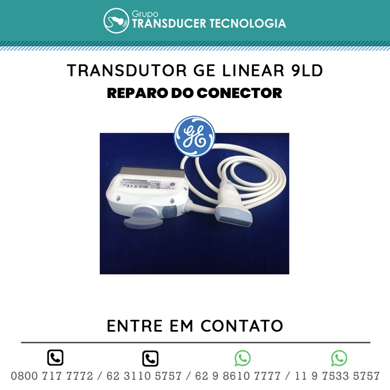 REPARO DO CONECTOR TRANSDUTOR GE LINEAR 9LD