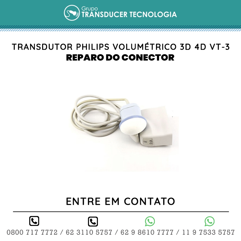REPARO DO CONECTOR TRANSDUTOR PHILIPS VOLUMETRICO 3D 4D VT 3