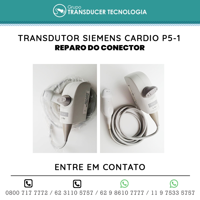 REPARO DO CONECTOR TRANSDUTOR SIEMENS CARDIO P5 1