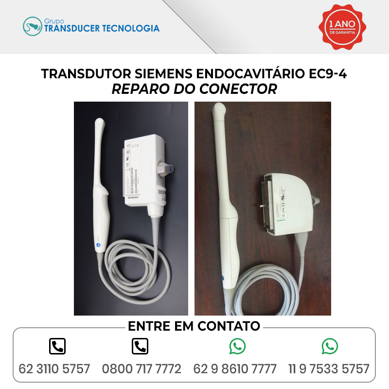 REPARO DO CONECTOR TRANSDUTOR SIEMENS ENDOCAVITARIO EC9 4