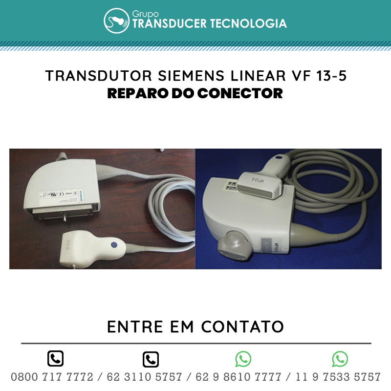 REPARO DO CONECTOR TRANSDUTOR SIEMENS LINEAR VF 13 5