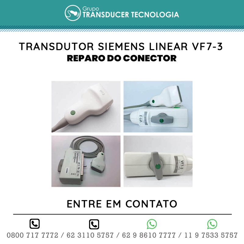 REPARO DO CONECTOR TRANSDUTOR SIEMENS LINEAR VF7 3