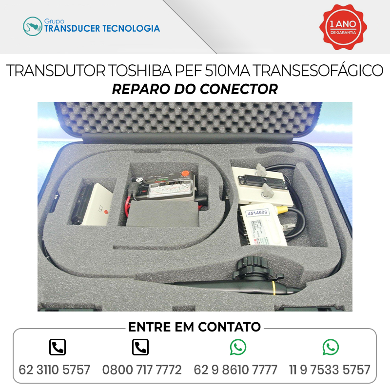 REPARO DO CONECTOR TRANSDUTOR TOSHIBA PEF 510MA TRANSESOFAGICO