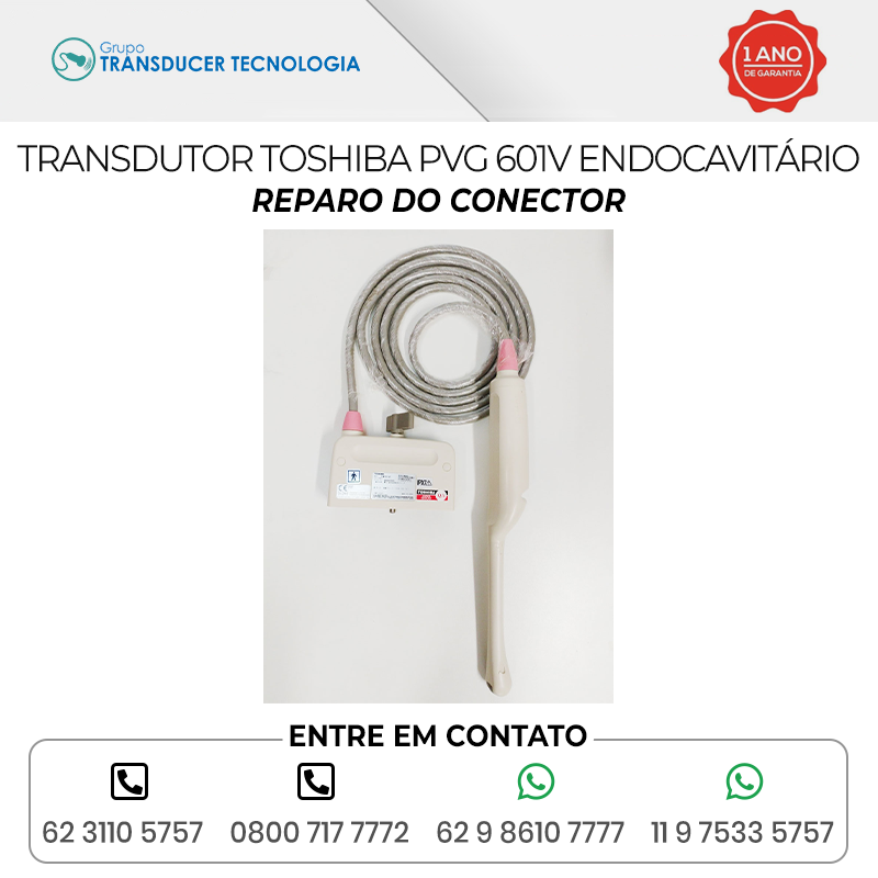 REPARO DO CONECTOR TRANSDUTOR TOSHIBA PVG 601V ENDOCAVITARIO