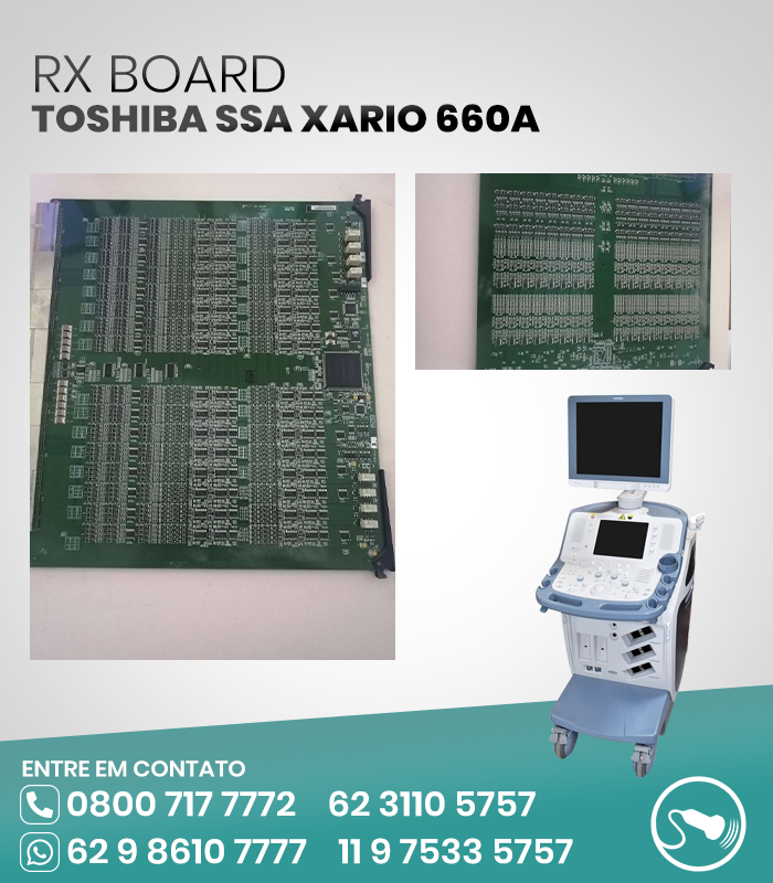 RX BOARD ULTRASSOM TOSHIBA SSA XARIO 660A