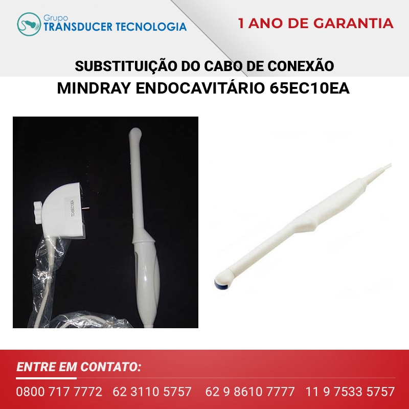 SUBSTITUICAO DO CABO DE CONEXAO TRANSDUTOR MINDRAY ENDOCAVITARIO 65EC10EA