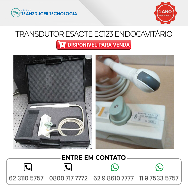TRANSDUTOR ESAOTE EC123 ENDOCAVITARIO DISPONIVEL PARA VENDA