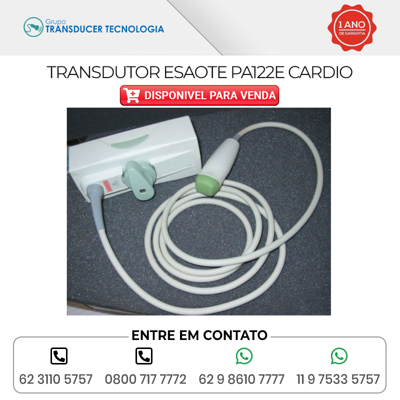 TRANSDUTOR ESAOTE PA122E CARDIO DISPONIVEL PARA VENDA