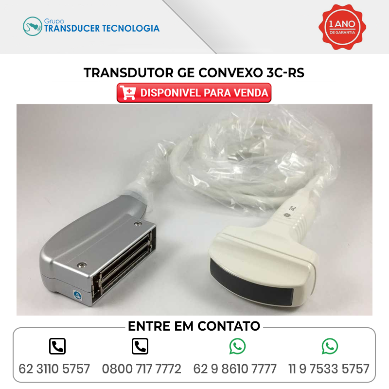 TRANSDUTOR GE CONVEXO 3C RS DISPONIVEL PARA VENDA