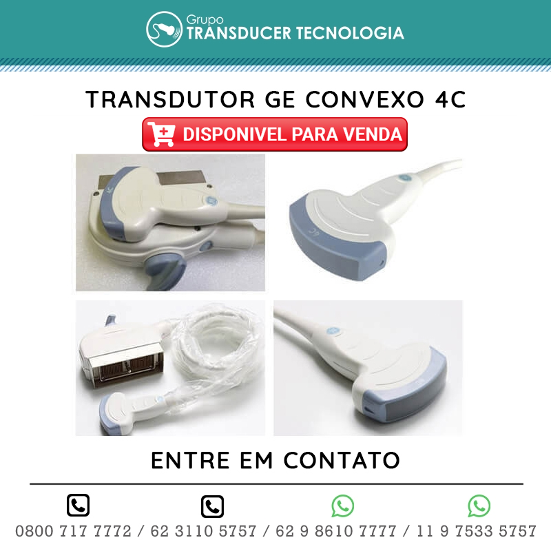 TRANSDUTOR GE CONVEXO 4C DISPONIVEL PARA VENDA
