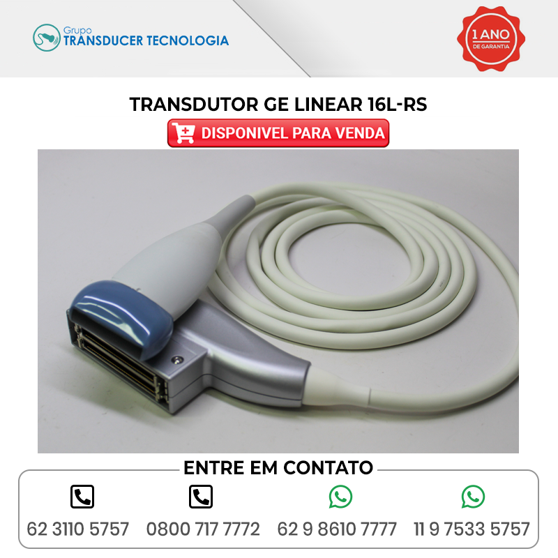 TRANSDUTOR GE LINEAR 16L RS DISPONIVEL PARA VENDA