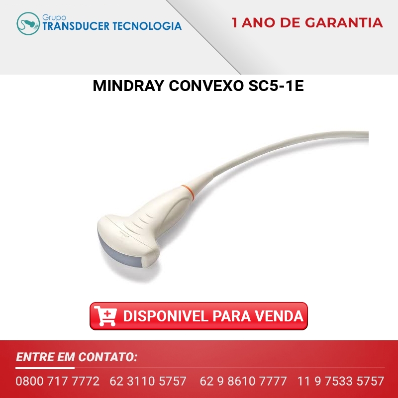 TRANSDUTOR MINDRAY CONVEXO SC5 1E DISPONIVEL PARA VENDA