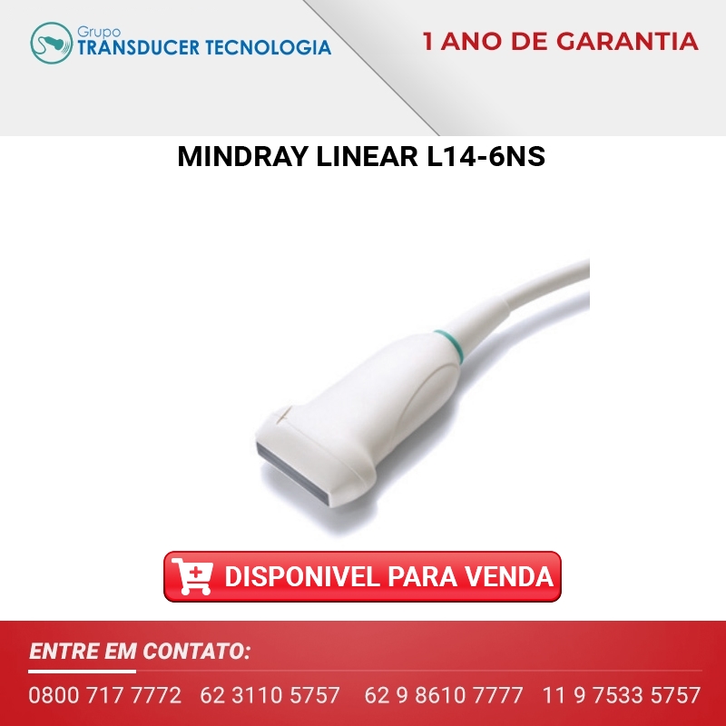 TRANSDUTOR MINDRAY LINEAR L14 6NS DISPONIVEL PARA VENDA