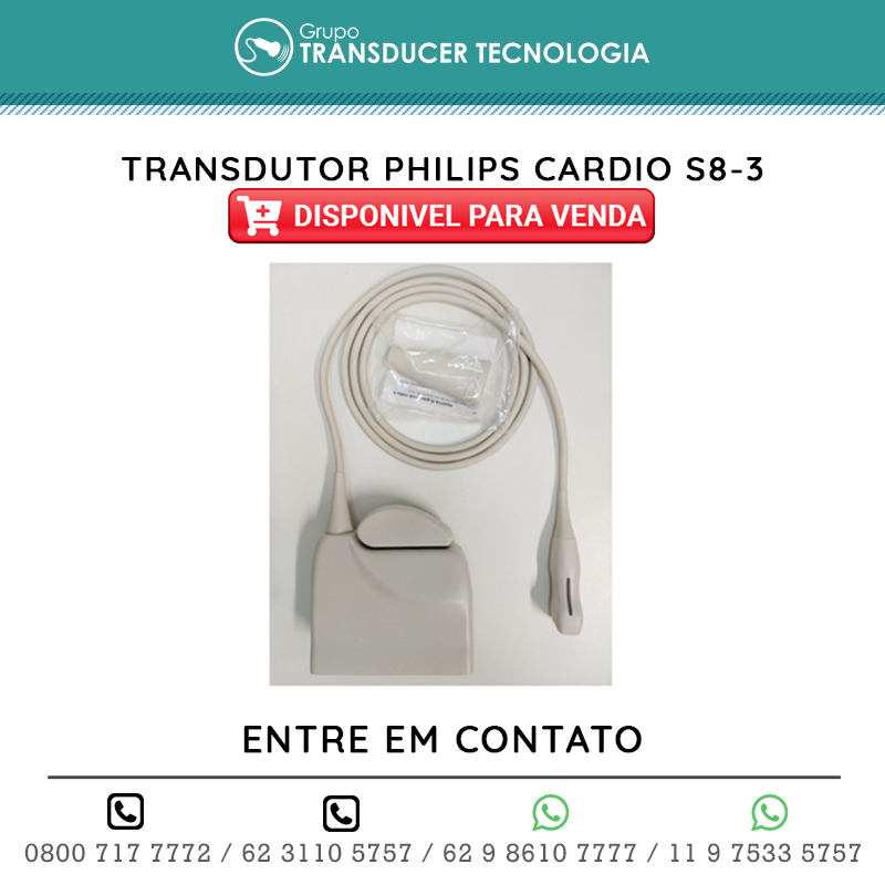 TRANSDUTOR PHILIPS CARDIO S8 3 DISPONIVEL PARA VENDA