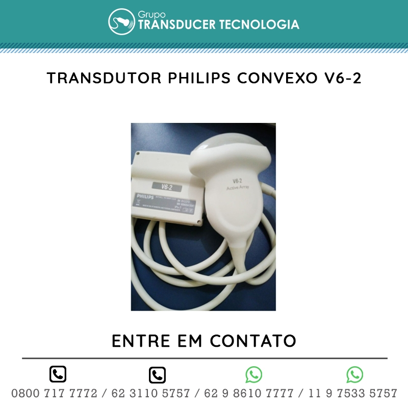TRANSDUTOR PHILIPS CONVEXO V6 2