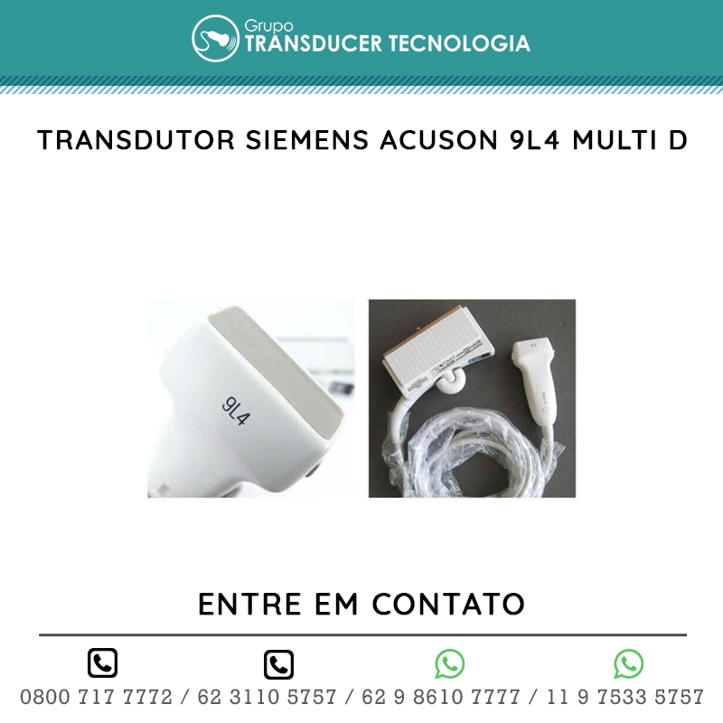 TRANSDUTOR SIEMENS ACUSON 9L4 MULTI D