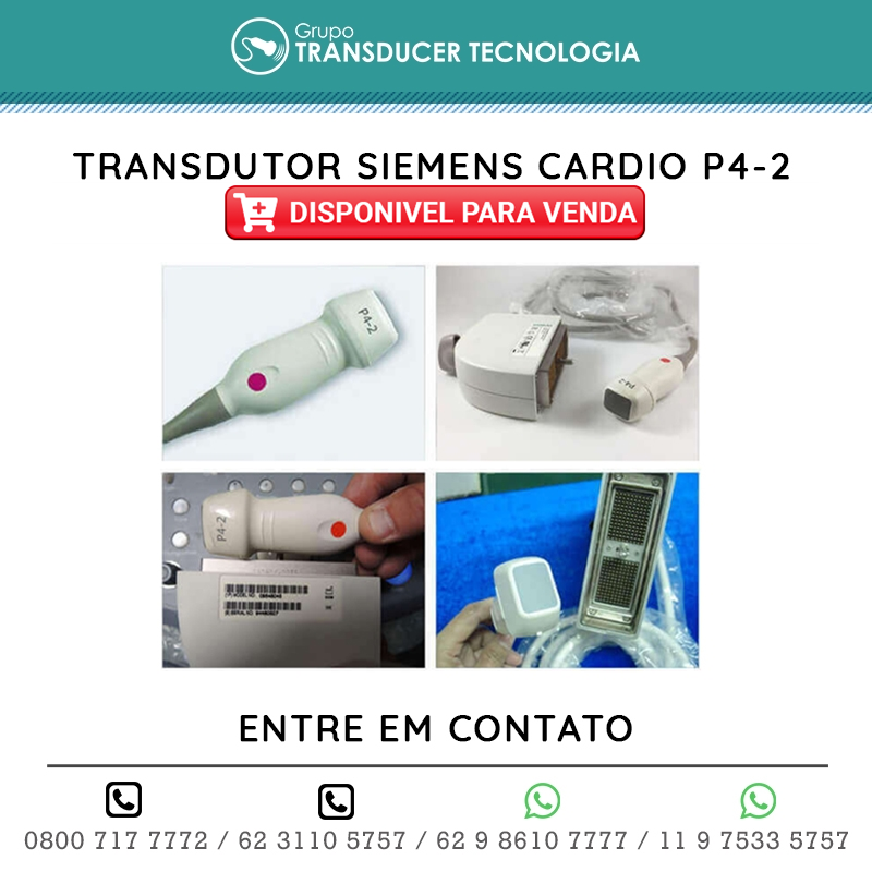 TRANSDUTOR SIEMENS CARDIO P4 2 DISPONIVEL PARA VENDA