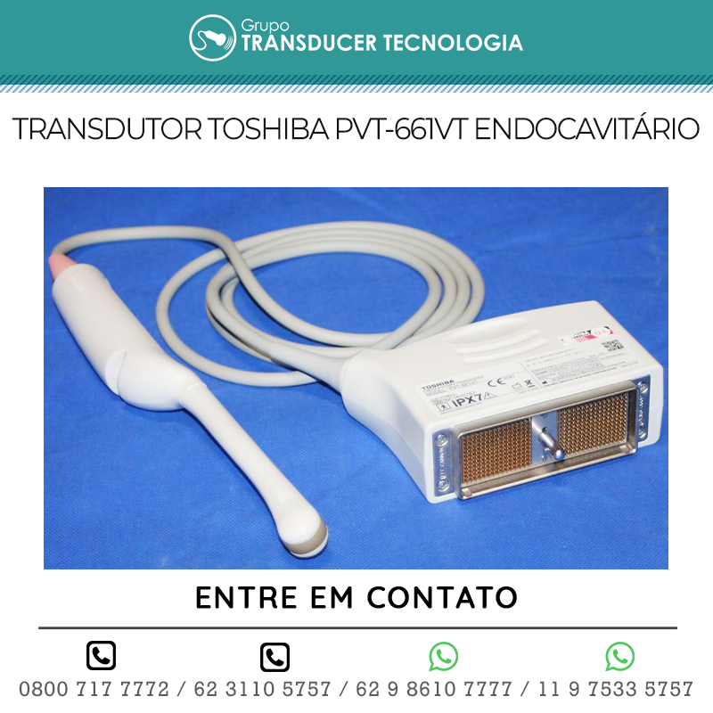 TRANSDUTOR TOSHIBA PVT 661VT ENDOCAVITARIO