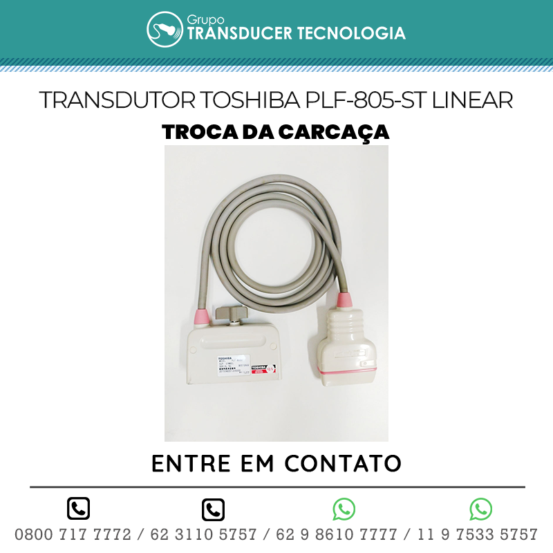 TROCA DA CARCACA TRANSDUTOR TOSHIBA PLF 805ST LINEAR