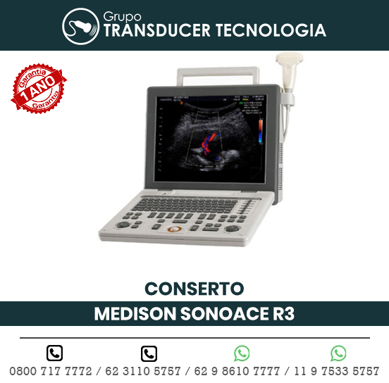 CONSERTO ULTRASSOM PORTATIL MEDISON SONOACE R3