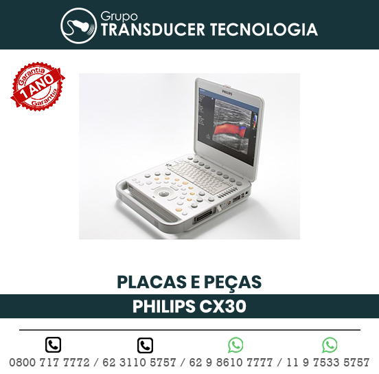PLACAS PECAS ULTRASSOM PORTATIL PHILIPS CX30