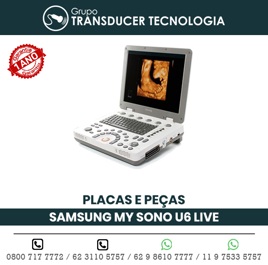 PLACAS PECAS ULTRASSOM PORTATIL SAMSUNG MEDISON MY SONO U6 LIVE