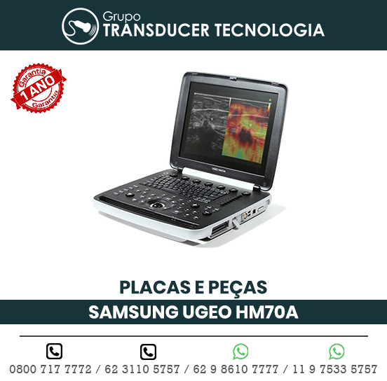 PLACAS PECAS ULTRASSOM PORTATIL SAMSUNG UGEO HM70A