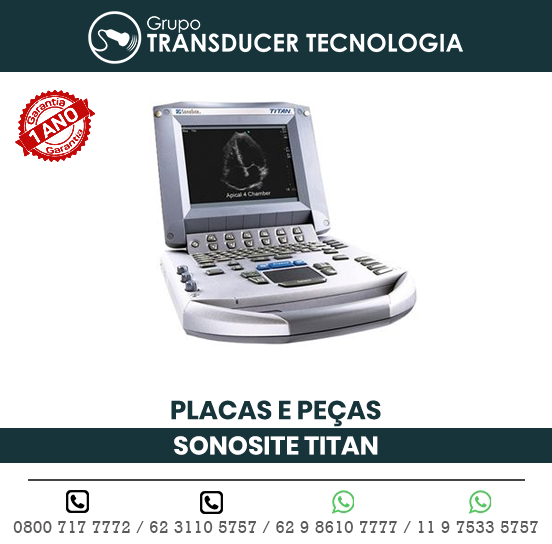 PLACAS PECAS ULTRASSOM PORTATIL SONOSITE TITAN