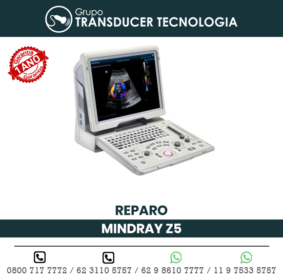 REPARO ULTRASSOM PORTATIL MINDRAY Z5