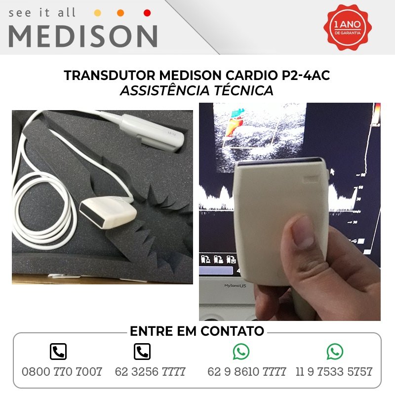 ASSISTÊNCIA TÉCNICA TRANSDUTOR MEDISON CARDIO P2 4AC
