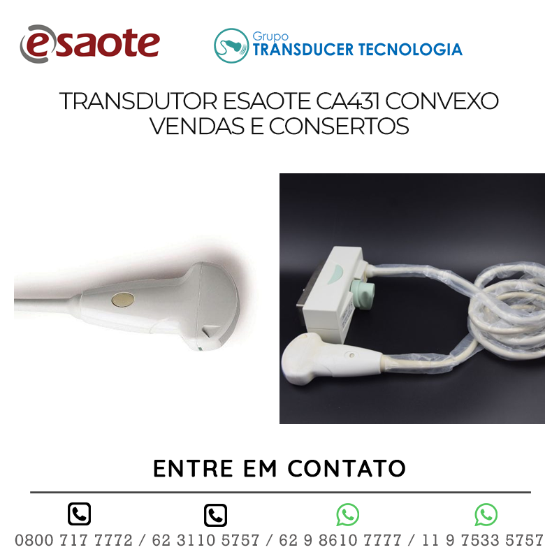 TRANSDUTOR ESAOTE CA431 CONVEXO - VENDAS E CONSERTOS